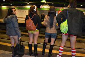 NO PANTS SUBWAY RIDE