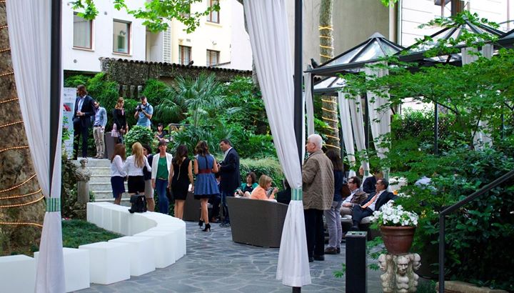 sunset in the garden hotel manin