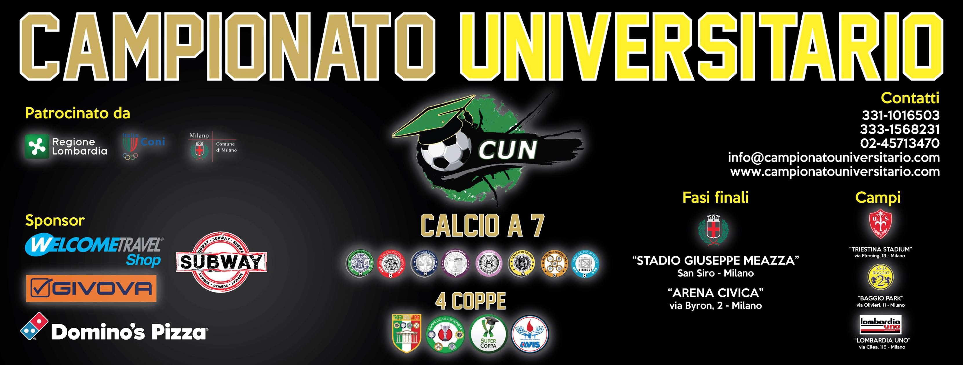 campionato universitario iscrizioni