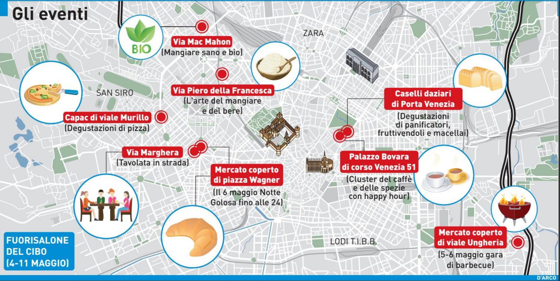 milano food ciTY MAPPA EVENTI