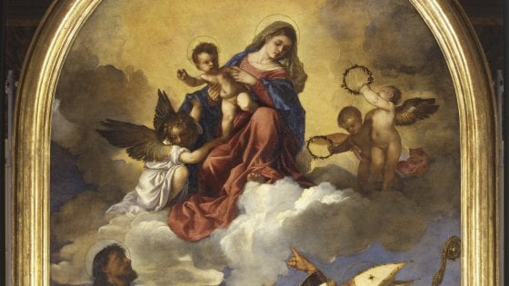 Immagini Natale Sacre.Palazzo Marino La Sacra Conversazione Di Tiziano Per Natale 2017
