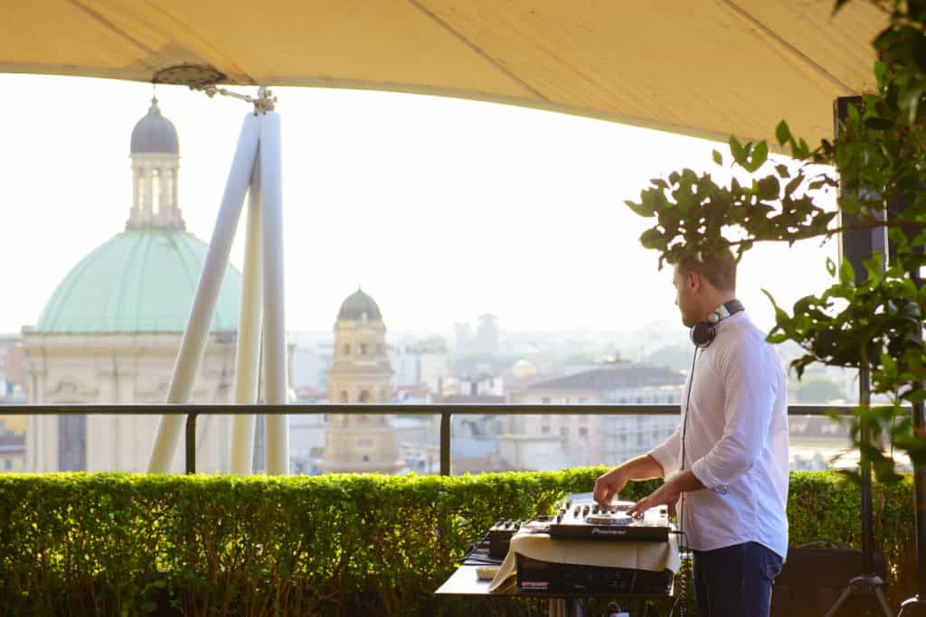 rooftop cocktail party